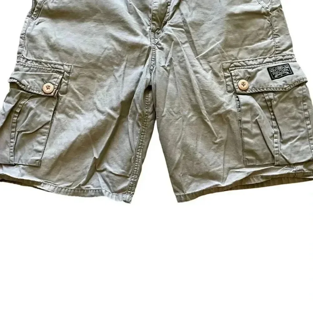 Rip Curl Cargo Surf Board Lightweight High Waist Men’s Short Pants SZ 34  #1549